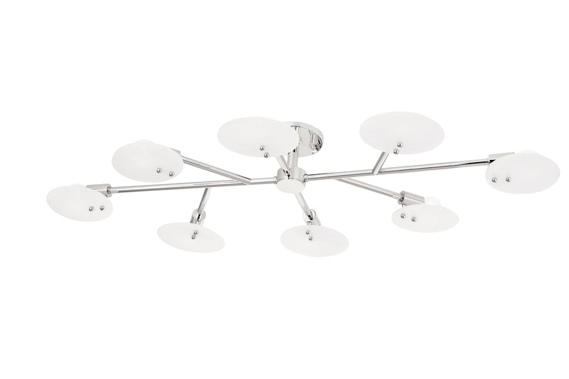 Lighting - Semi-flush Giselle 8 Light Semi Flush // Polished Nickel 