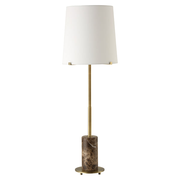 Lighting Sepia Brown Marble Buffet Lamp 