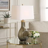 Lighting Shyla Dark Glass Table Lamp 