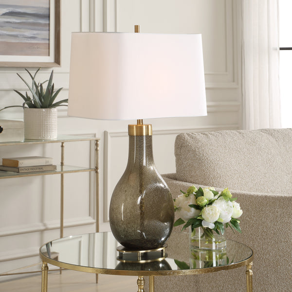 Lighting Shyla Dark Glass Table Lamp 