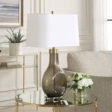 Lighting Shyla Dark Glass Table Lamp 