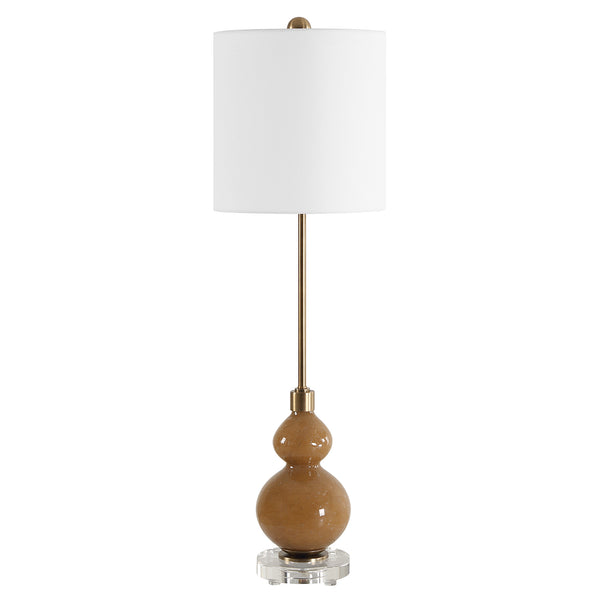 Lighting Sienna Caramel Glass Buffet Lamp 