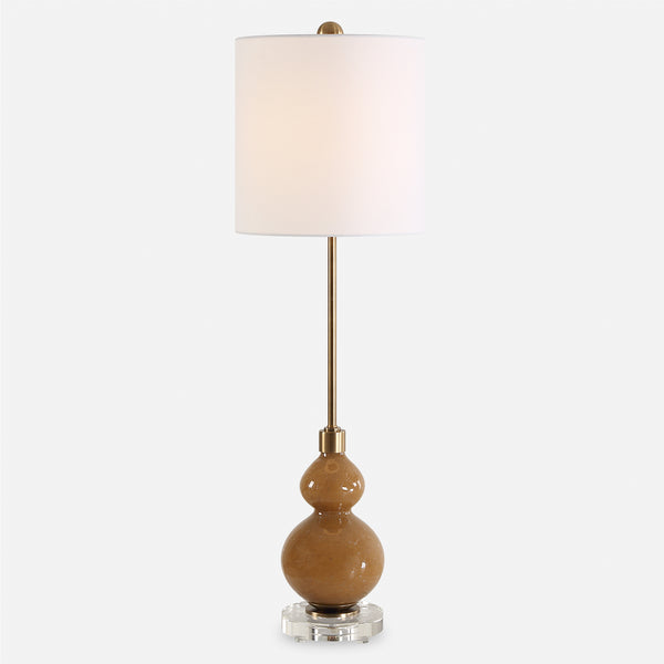 Lighting Sienna Caramel Glass Buffet Lamp 