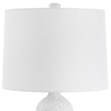 Lighting Sonata Textured White Table Lamp 