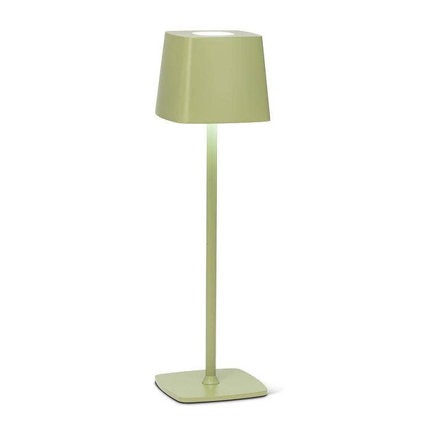  Square Shade Bistro Table Lamp // Green 