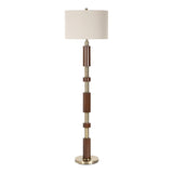 Lighting Stacked Wooden Floor Lamp 