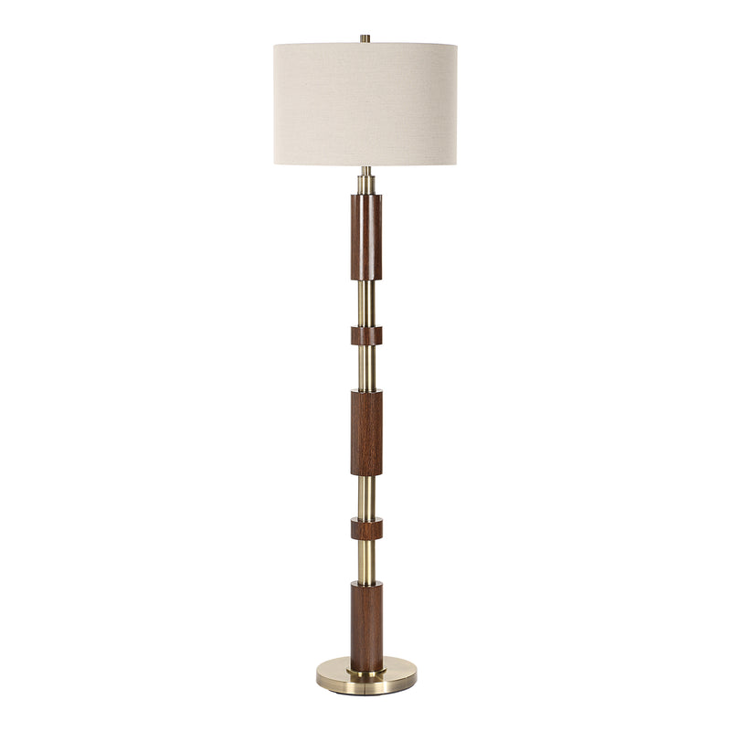 Lighting Stacked Wooden Floor Lamp 