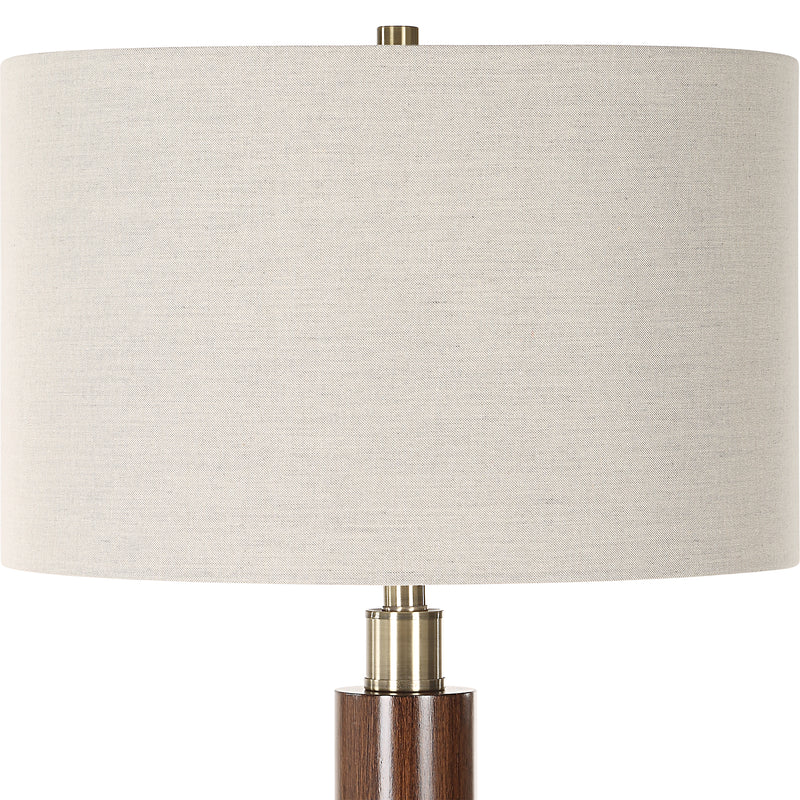 Lighting Stacked Wooden Floor Lamp 
