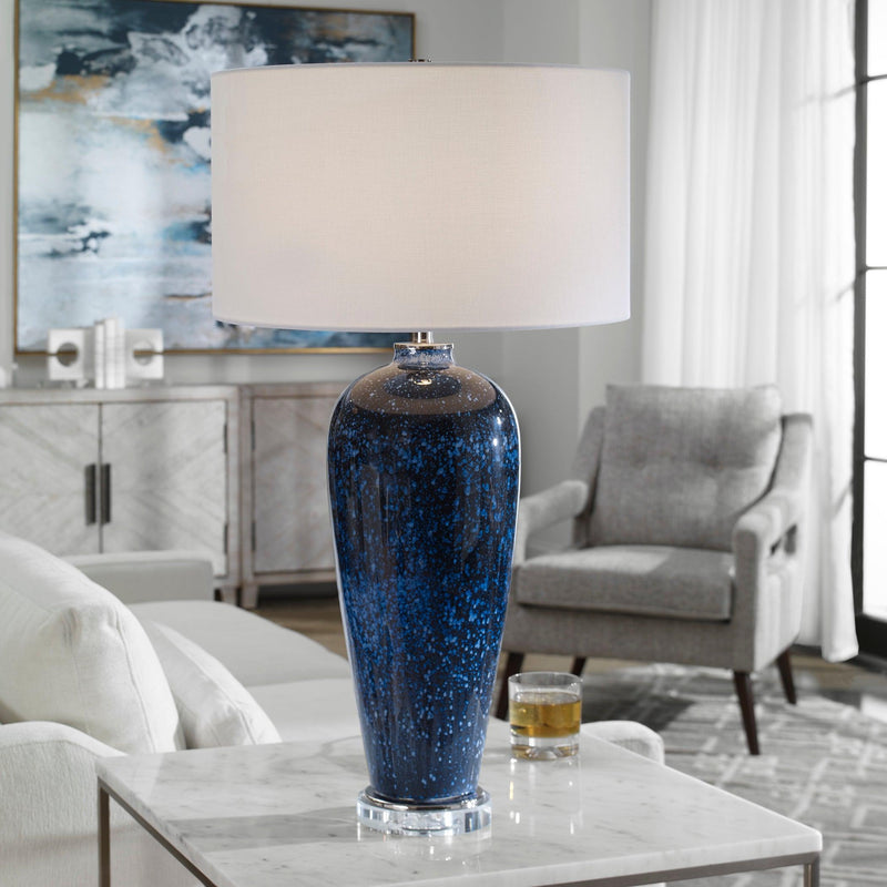 Lighting Stargazer Cobalt Navy Table Lamp 