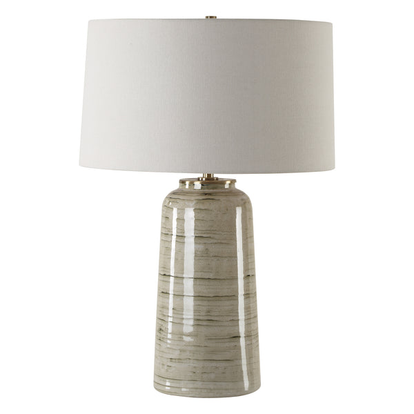 Lighting Strata Tan Glaze Table Lamp 