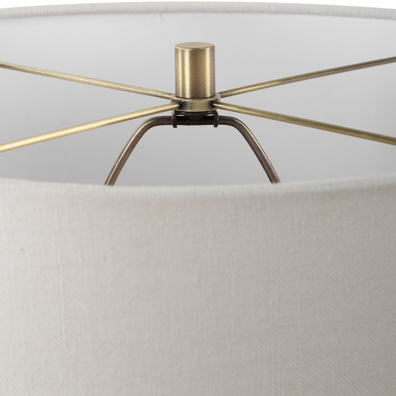 Lighting Strata Tan Glaze Table Lamp 