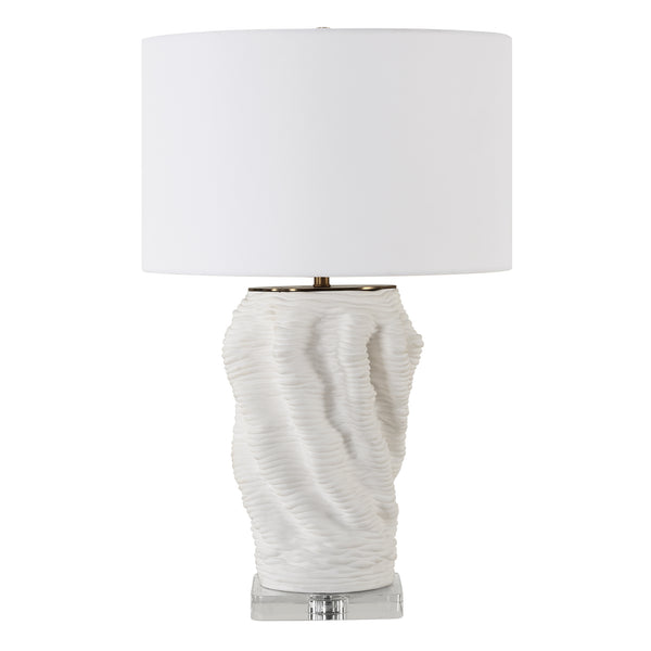 Lighting Stratified White Table Lamp 