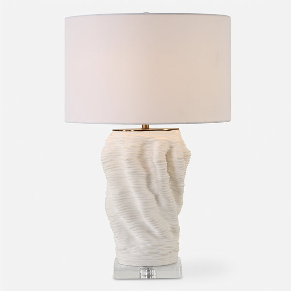 Lighting Stratified White Table Lamp 