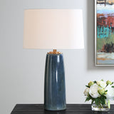 Lighting Submerged Deep Blue Table Lamp 