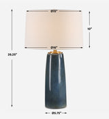 Lighting Submerged Deep Blue Table Lamp 