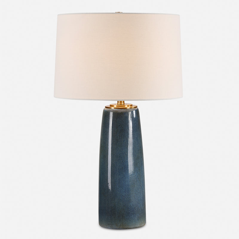 Lighting Submerged Deep Blue Table Lamp 
