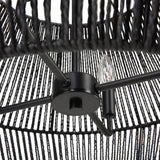 Lighting Suva 4 Light Black Rope Pendant 