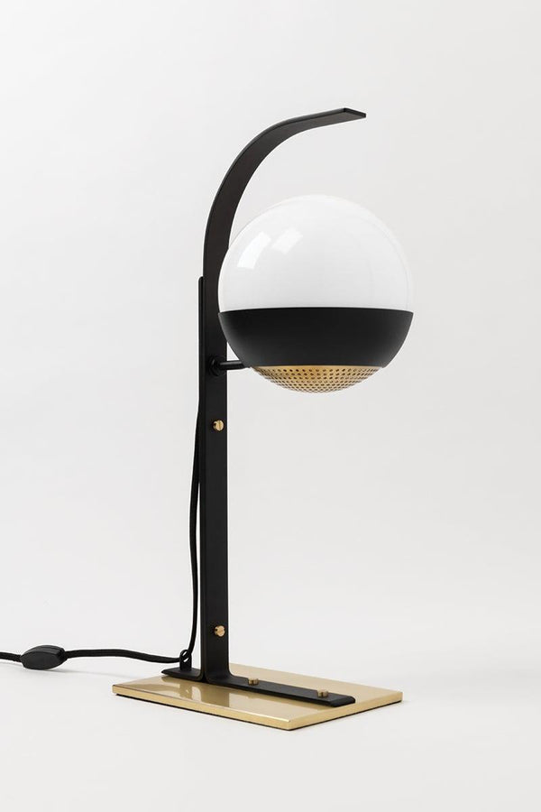 Lighting - Table Lamp Aly 1 Light Table Lamp // Aged Brass & Black 