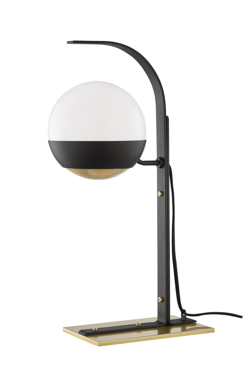 Lighting - Table Lamp Aly 1 Light Table Lamp // Aged Brass & Black 