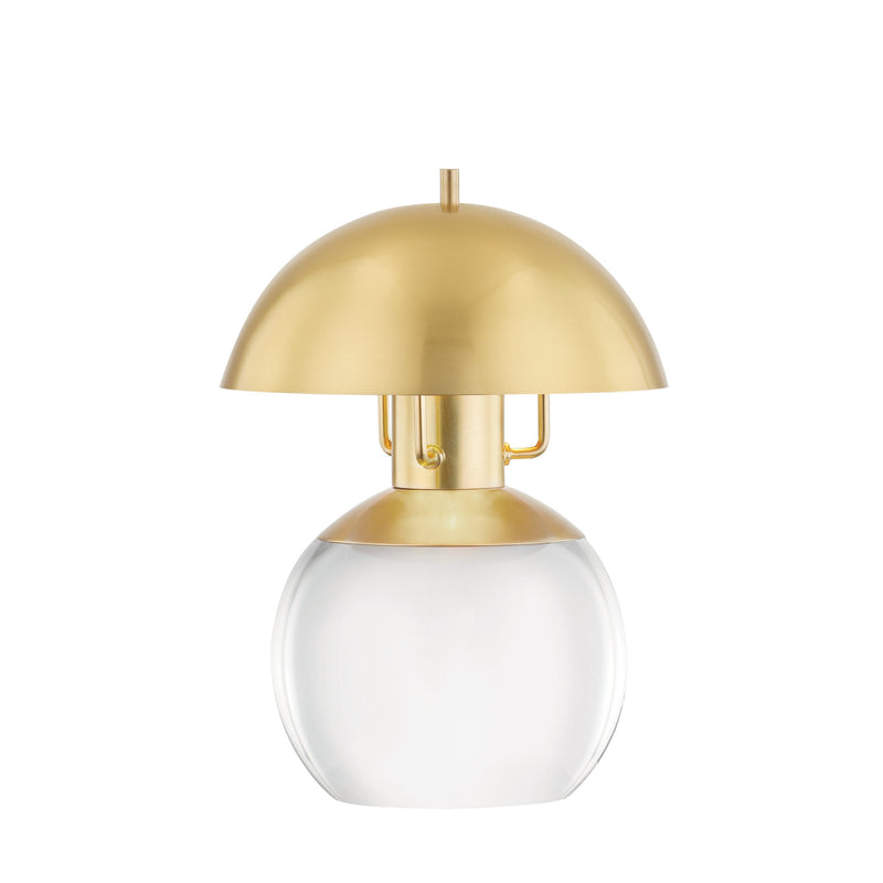 Lighting - Table Lamp Bayside 1 Light Small Table Lamp // Aged Brass 