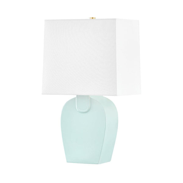 Lighting - Table Lamp Becki 1 Light Table Lamp // Ceramic Robins Egg Blue 