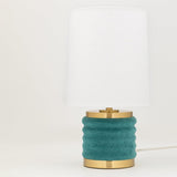 Lighting - Table Lamp Bethany 1 Light Table Lamp // Aged Brass & Dark Teal Combo 