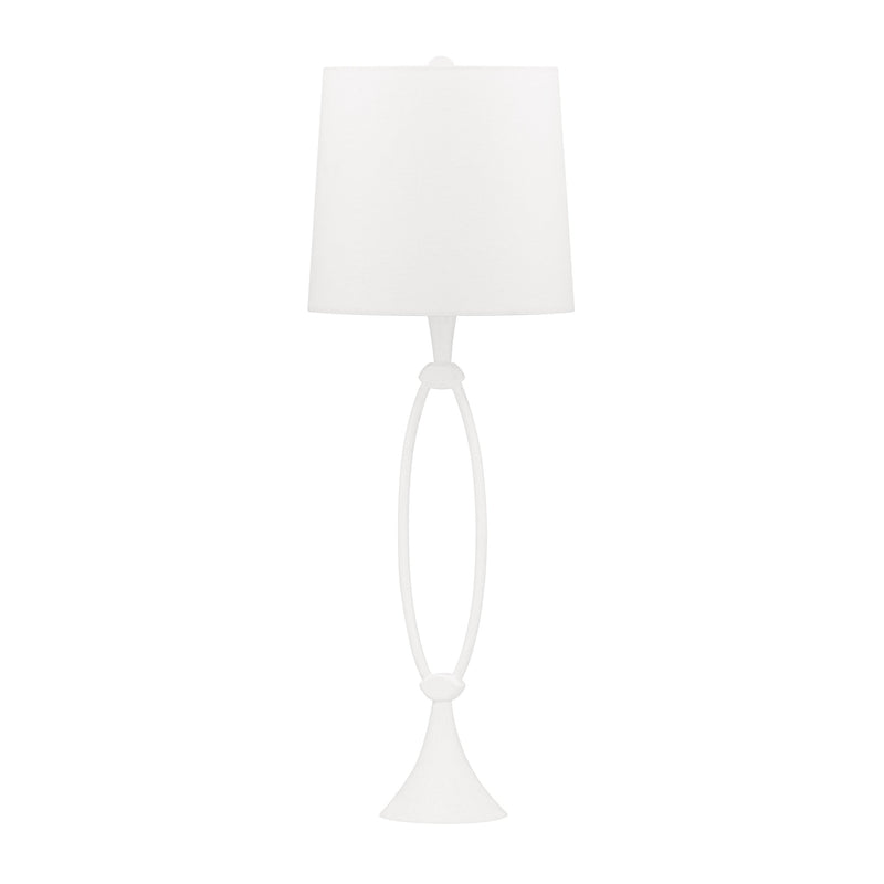 Lighting - Table Lamp Conklin 1 Light Table Lamp // White Plaster 