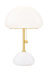 Lighting - Table Lamp Cortney 1 Light Table Lamp // Aged Brass 