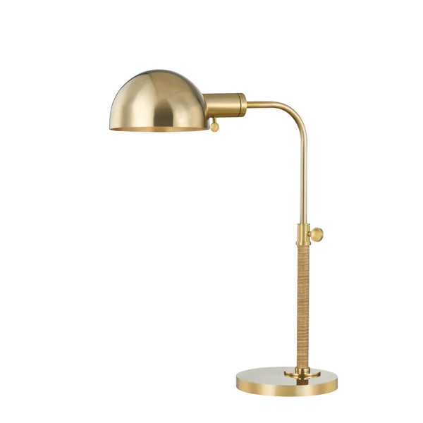 Lighting - Table Lamp Devon 1 Light Table Lamp // Aged Brass 