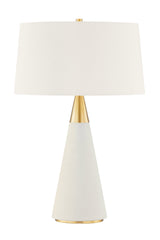 Lighting - Table Lamp Jen 1 Light Table Lamp // Aged Brass // Large 