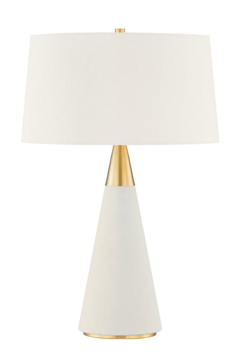 Lighting - Table Lamp Jen 1 Light Table Lamp // Aged Brass // Large 