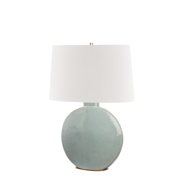 Lighting - Table Lamp Kimball 1 Light Table Lamp // Aged Brass & Gray 