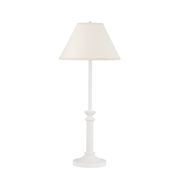 Lighting - Table Lamp Lancaster 1 Light Table Lamp // White Plaster 