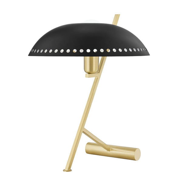 Lighting - Table Lamp Landis 1 Light Table Lamp // Aged Brass & Black 