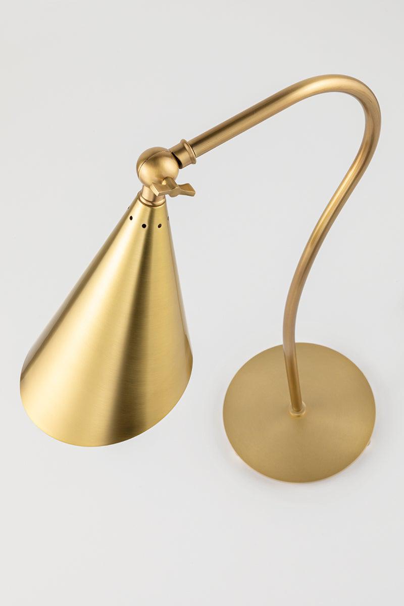 Lighting - Table Lamp Lupe 1 Light Table Lamp // Aged Brass 