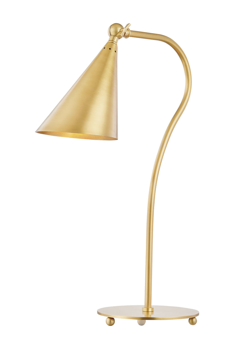 Lighting - Table Lamp Lupe 1 Light Table Lamp // Aged Brass 