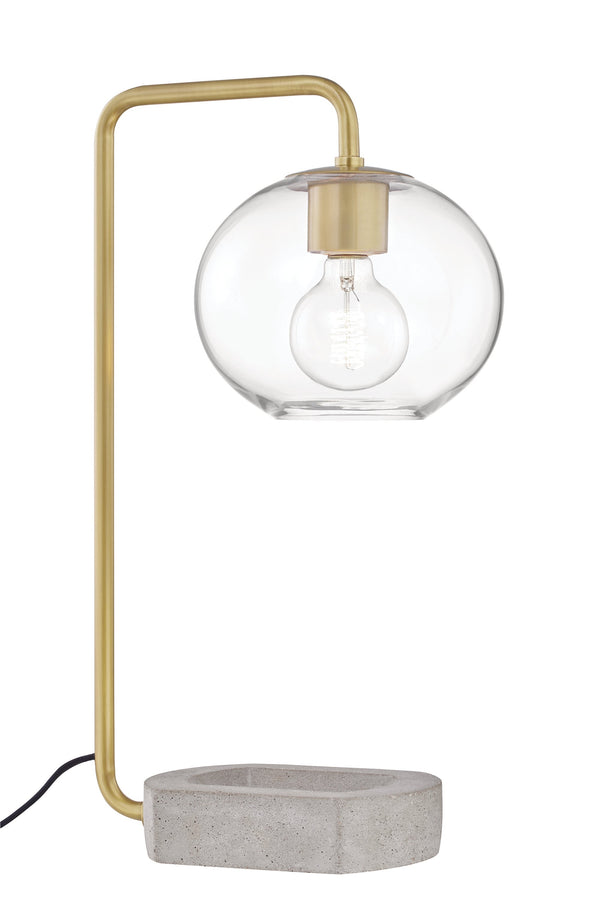 Lighting - Table Lamp Margot 1 Light Table Lamp // Aged Brass 