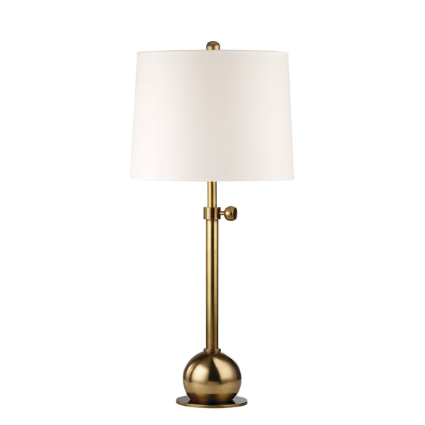 Lighting - Table Lamp Marshall 1 Light Adjustable Table Lamp // Vintage Brass 