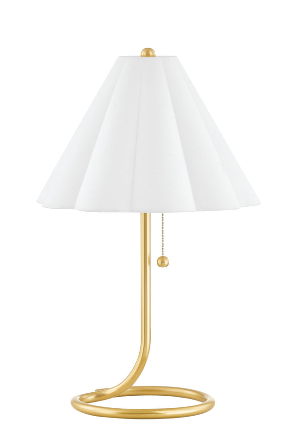 Lighting - Table Lamp Martha 1 Light Table Lamp // Aged Brass 