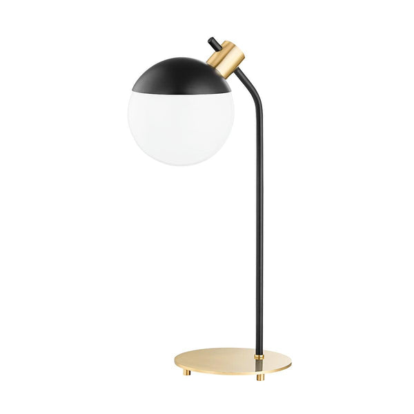 Lighting - Table Lamp Miranda 1 Light Table Lamp // Aged Brass & Soft Black 