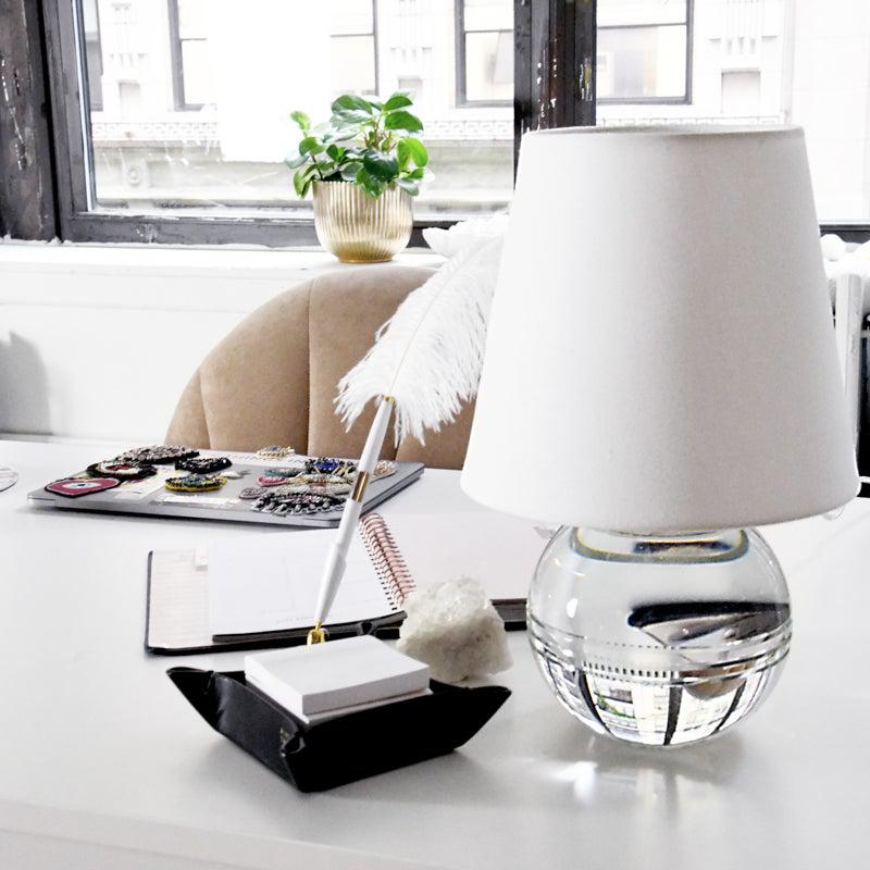 Lighting - Table Lamp Nicole 1 Light Table Lamp // Polished Nickel 