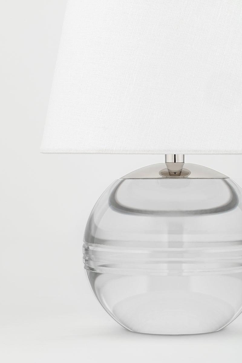 Lighting - Table Lamp Nicole 1 Light Table Lamp // Polished Nickel 