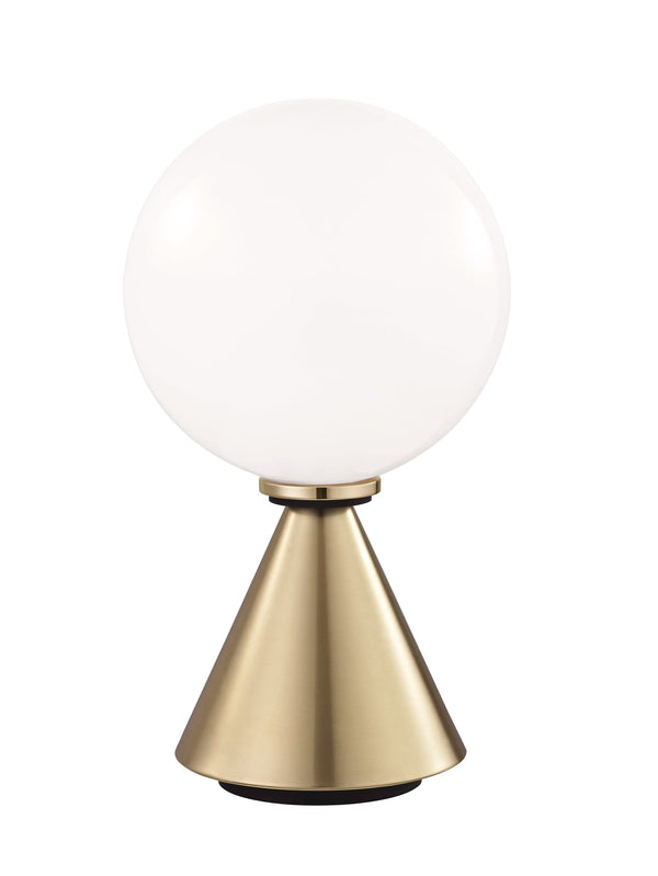 Lighting - Table Lamp Piper 1 Light Small Table Lamp // Aged Brass & Black 