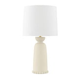 Lighting - Table Lamp Rhea 1 Light Table Lamp // Aged Brass & Ceramic Antique Ivory 