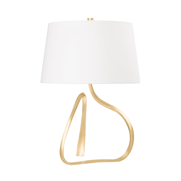 Lighting - Table Lamp Tharold 1 Light Table Lamp // Vintage Gold Leaf 