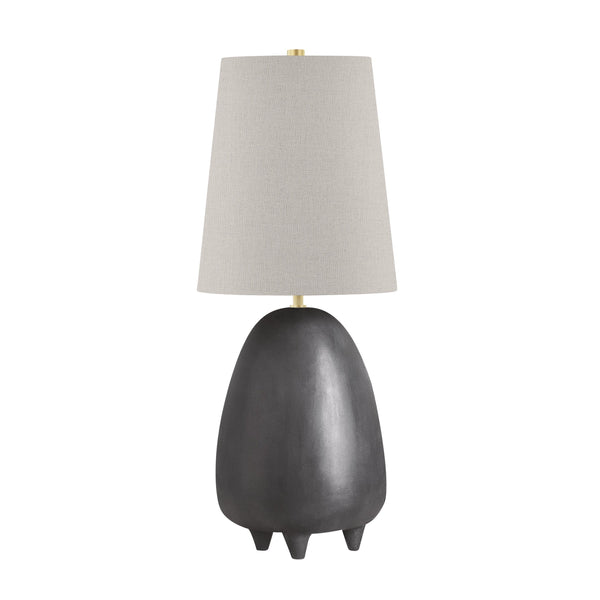 Lighting - Table Lamp Tiptoe 1 Light Table Lamp // Aged Brass & Matte Black // Large 