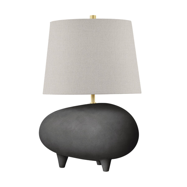 Lighting - Table Lamp Tiptoe 1 Light Table Lamp // Aged Brass & Matte Black // Small 