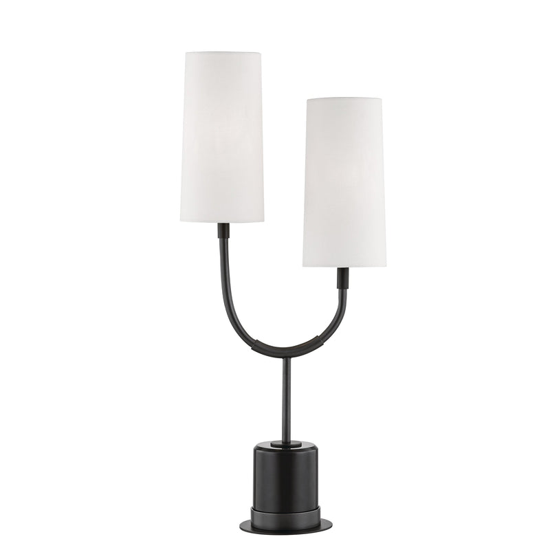 Lighting - Table Lamp Vesper 2 Light Marble Table Lamp // Old Bronze 