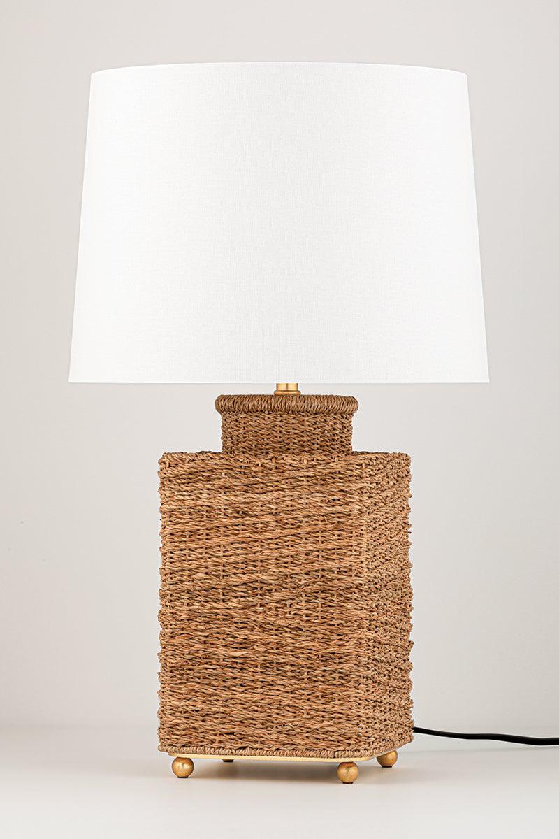 Lighting - Table Lamp Weaver 1 Light Table Lamp // Gold Leaf 