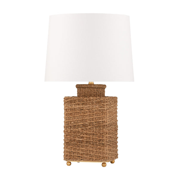 Lighting - Table Lamp Weaver 1 Light Table Lamp // Gold Leaf 